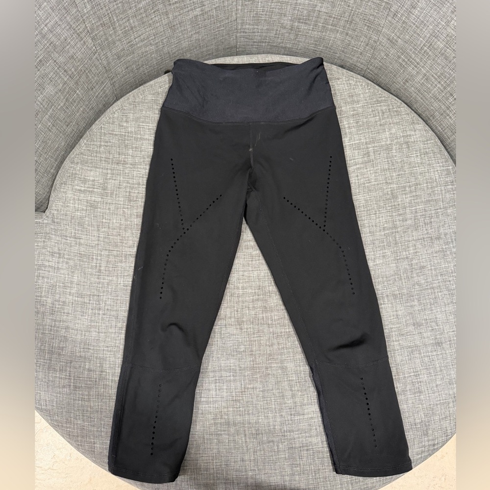 Zella Black Active Leggings with Subtle Logo